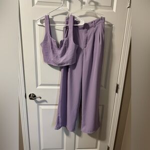 Lavender Women's Top and Pants Set